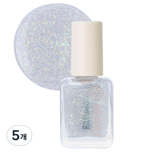 파셋 셀럽 네일컬러 폴리쉬 매니큐어, 75 샤인크리스탈, 7ml, 5개