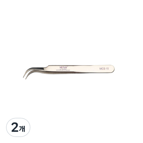 비투스 핀셋 MCS-15, 2개, 골드베이지