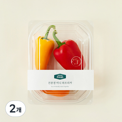 프리미엄 친환경 미니 파프리카, 170g, 1개입, 2개