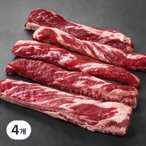 미국산 소갈비살 리테일팩(원육) (냉장), 0.8kg, 4개