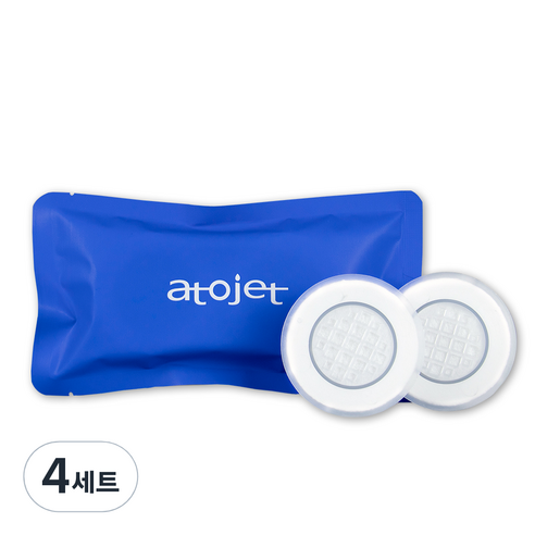 아토젯 여행용 미니 필터샤워기 헤드 리필 2p, 4개