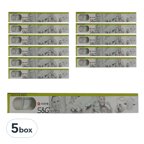 에스앤지 어린이 고급슬림모 치과전용칫솔, 랜덤 발송, 5box, 12개입