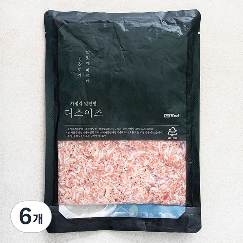디스이즈 국내산 새우젓 추젓, 500g, 6개