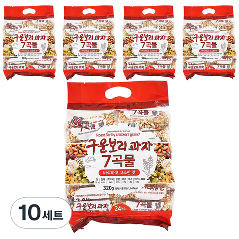 G7 구운보리과자 7곡물 24p, 320g, 10개 쌀과자 Best Top5