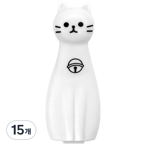 iiGEN 1000 냥냥이 언박싱 커터, 화이트, 15개