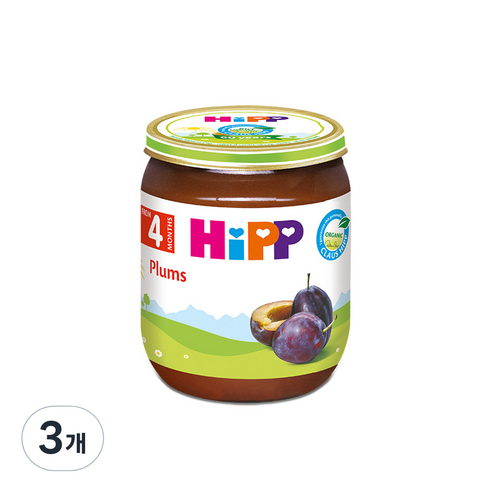 힙 자두 이유식, 125g, 3개