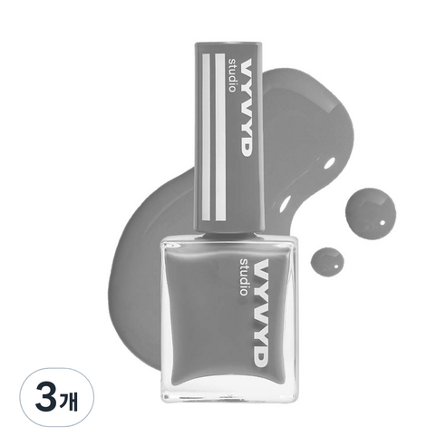 비비드스튜디오 네일 플래쉬 매니큐어, NO 24 모멘터리 사운드, 10ml, 3개