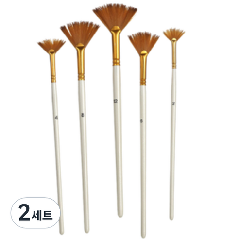 아베른 아티스트 수채 유화 붓 세트 D, 2, 4, 6, 8, 12호, 2세트