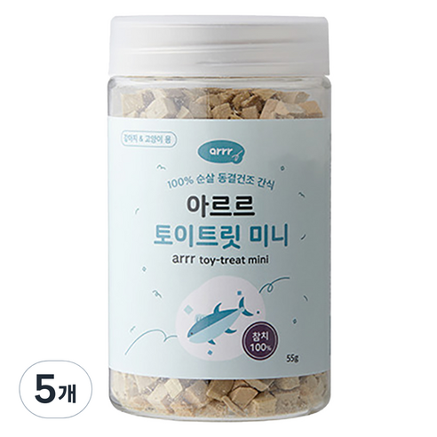 동원아르르 강아지 토이트릿 미니 동결건조 간식, 참치, 55g, 5개