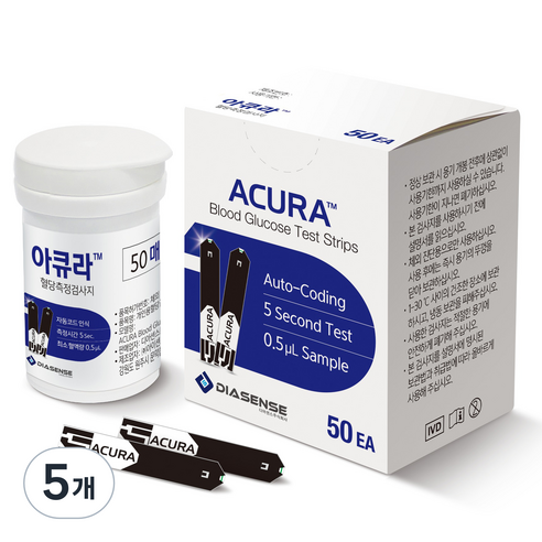 아큐라 혈당측정검사지, 50개입, 5개
