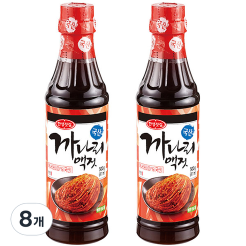 한성기업 까나리액젓, 500g, 8개