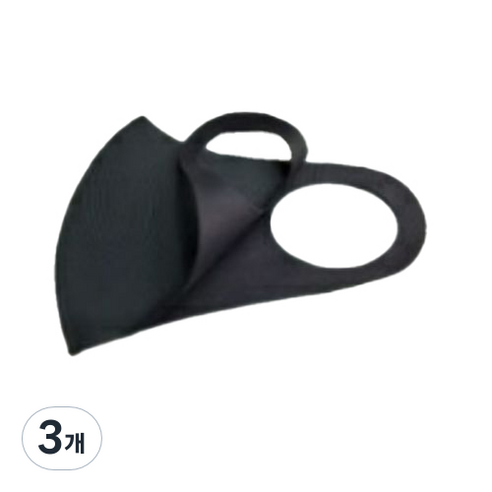 코썸 3D 입체 마스크 진회색, 1개입, 3개, 그레이