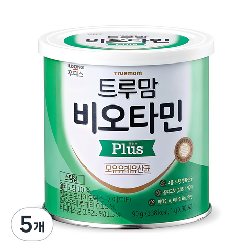 트루맘 일동후디스 비오타민 플러스 프리바이오틱스, 90g, 5개