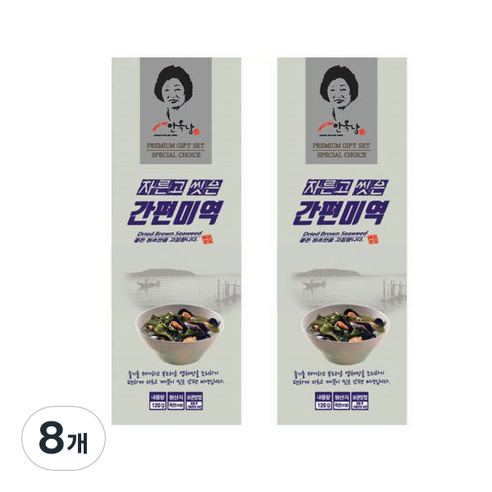 안옥남 간편미역, 120g, 8개