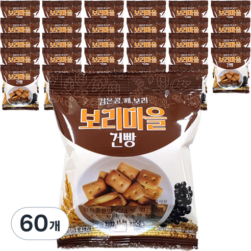 보리마을 금풍제과 검은콩 깨 보리 건빵, 30g, 60개