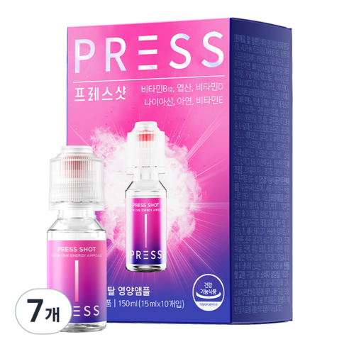 프레스샷 올인원 토탈 영양 앰플 10p, 150ml, 7개