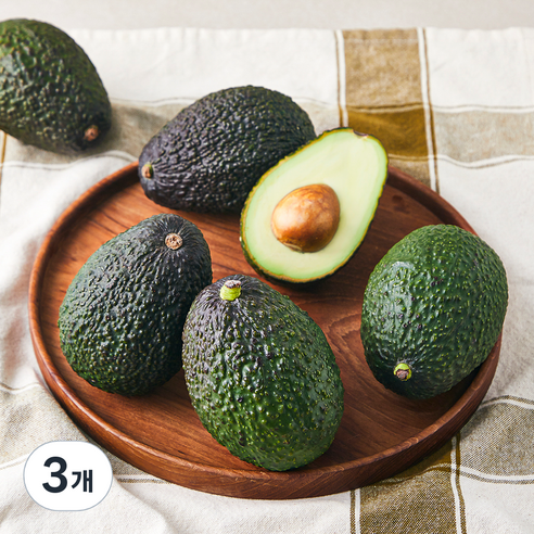 페루산 아보카도 5~6입, 1kg, 3개