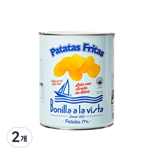 보닐라 아 라 비스타 저염 감자칩, 275g, 2개