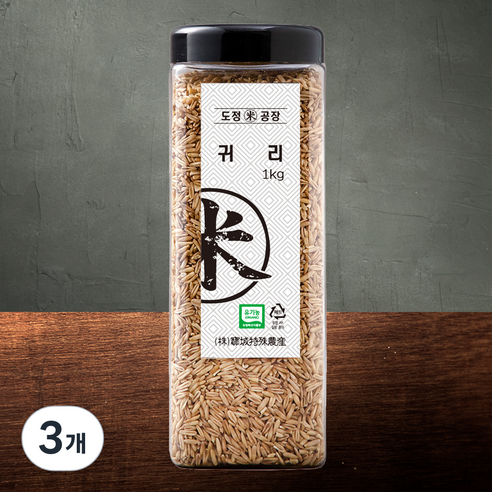 도정공장 유기농 귀리, 1kg, 3개