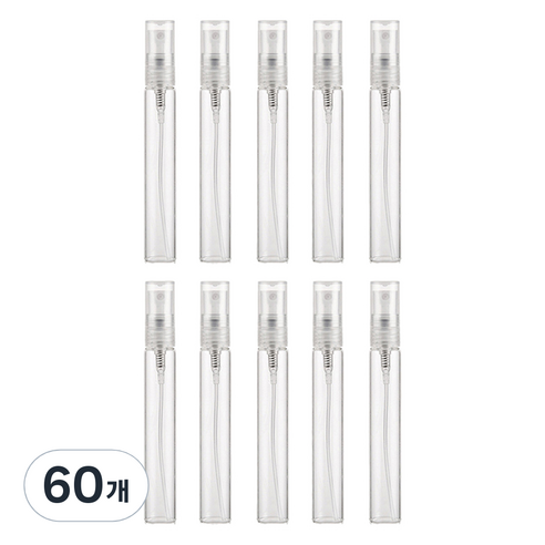 유리 향수 공병 10ml, 투명, 60개