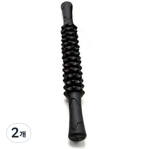 에어서핑 13 롤러 마사지 봉, 블랙, 2개