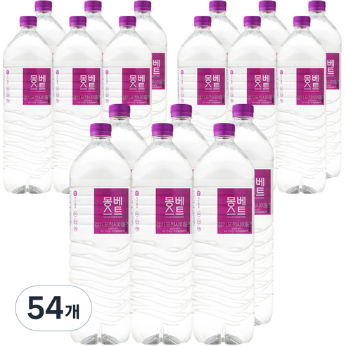 몽베스트 생수, 2L, 54개
