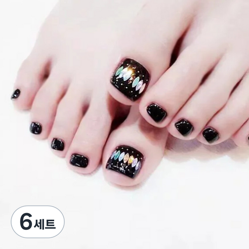 잇템샵 여름 네일아트 페디큐어 스티커 세트, 6세트, HL-008 러버스