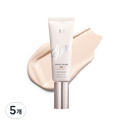 미샤 M 퍼펙트 블랑 비비 SPF50+ PA+++ 40ml, 21호 바닐라, 5개