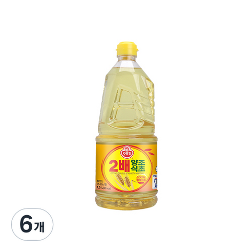 오뚜기 2배 양조식초, 1.5L, 6개