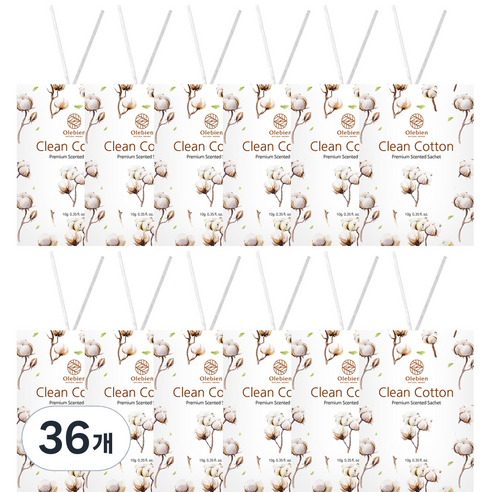 올레비엔 센티드 사쉐 클린코튼 본품, 10g, 36개