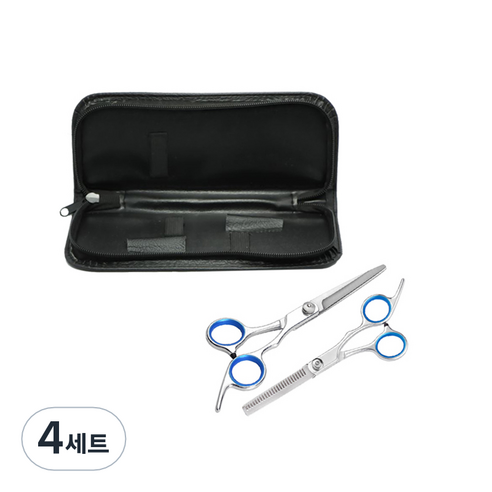 미용가위 2종 세트 고급형 MB_04_02, 혼합색상, 4세트