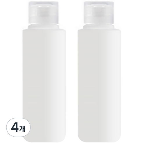 알럽홈 뷰티 디스펜스 공병 100ml, 투명, 4개