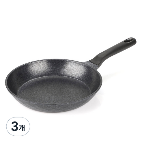 키친아트 인덕션 꼬뜨 실버 프라이팬, 3개, 30 cm