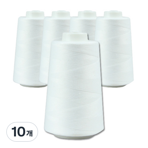 SEWING M&H OWL 40수 2합 재봉사 5p, 화이트, 2세트
