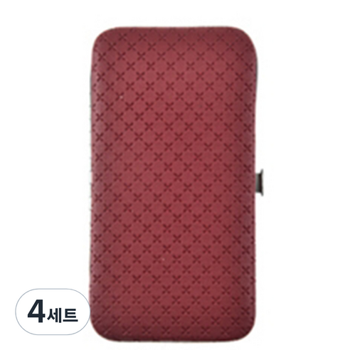 마켓A 네일케어 손톱깎이 19종 세트, 4세트, 레드