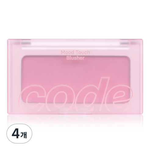 코드글로컬러 무드터치 블러셔 3.5g, 01 레전더리 핑크, 4개