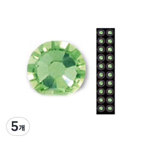 와사비네코 미미츠보 쥬얼리 귀지압패치 M 3.0mm 20p, 페리도트, 5개
