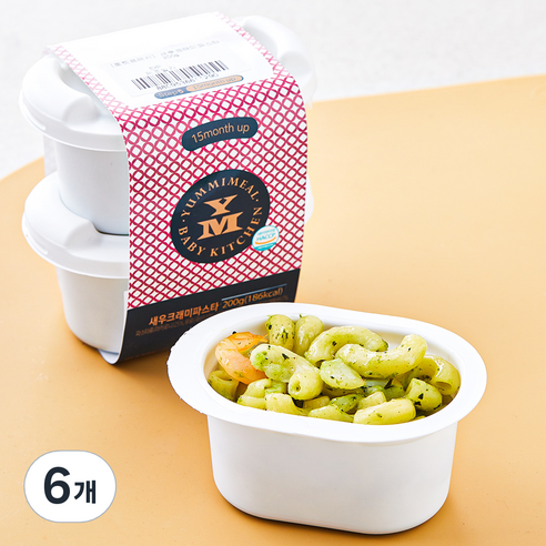 얌이밀 새우크래미 파스타, 100g, 6개