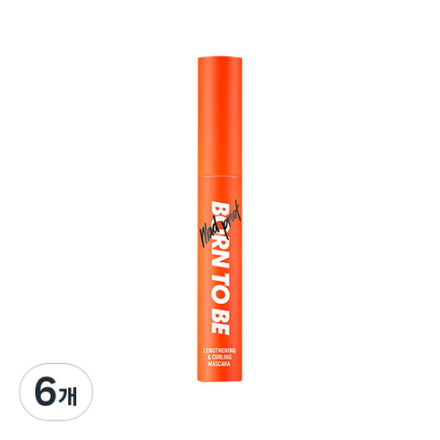 어퓨 본투비 매드프루프 롱앤컬 마스카라 Lv2 모어댄텐미리 8g, 02 딥브라운, 6개