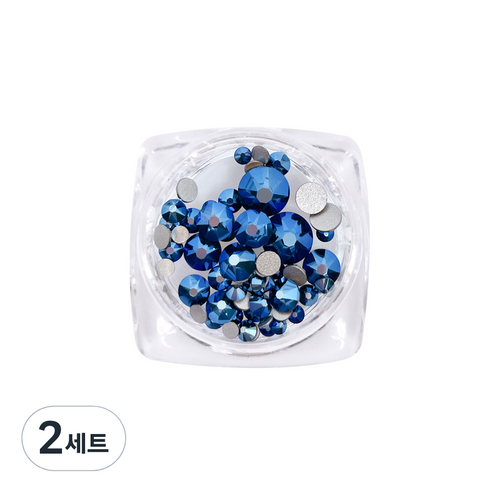 스와로브스키 2088 풀스톤 메탈블루세트 57p, 메탈블루, 2세트