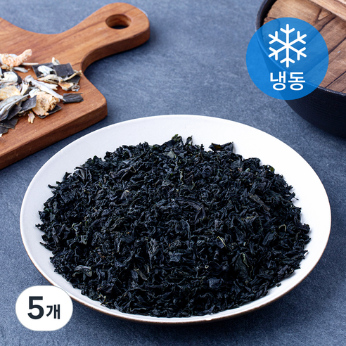 사랑해어 자른 미역 (냉동), 5개, 80g