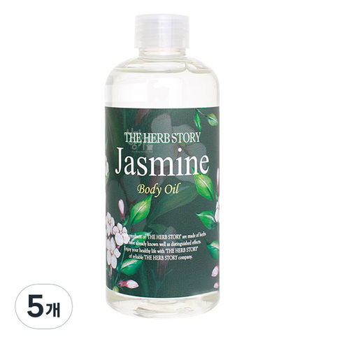 더허브스토리 바디오일 자스민, 300ml, 5개