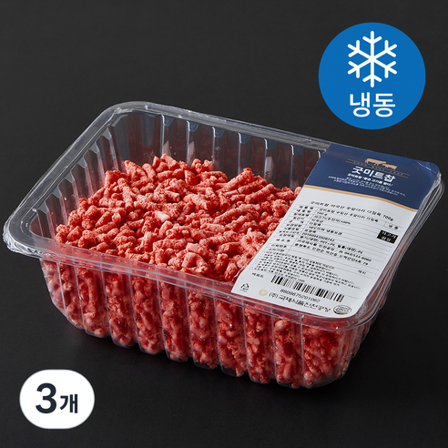 굿미트찹 미국산 우앞다리 다짐육 (냉동), 700g, 3개