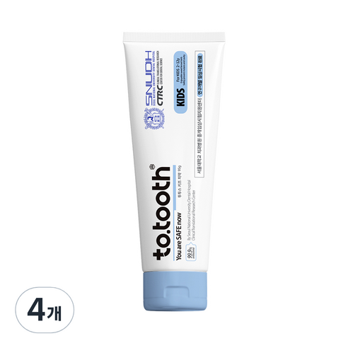 메디덴코 투투스 키즈 어린이 치약, 95g, 4개