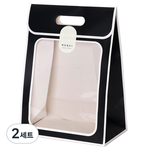 인디케이 라인윈도우 상자 중 5p + 스티커 5p 세트, 블랙(상자), 2세트
