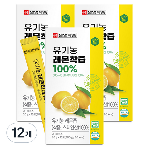 일양약품 레몬착즙 15p, 300g, 12개