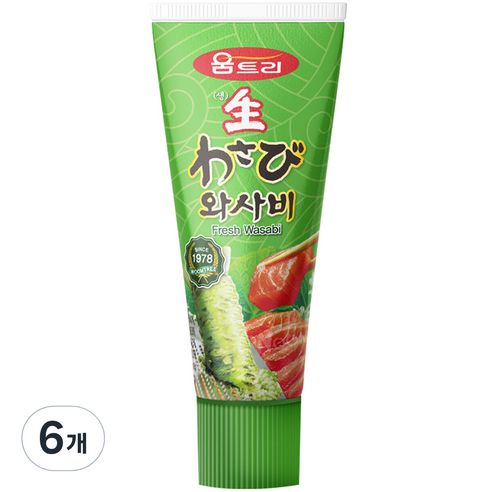 움트리 생 와사비, 120g, 6개