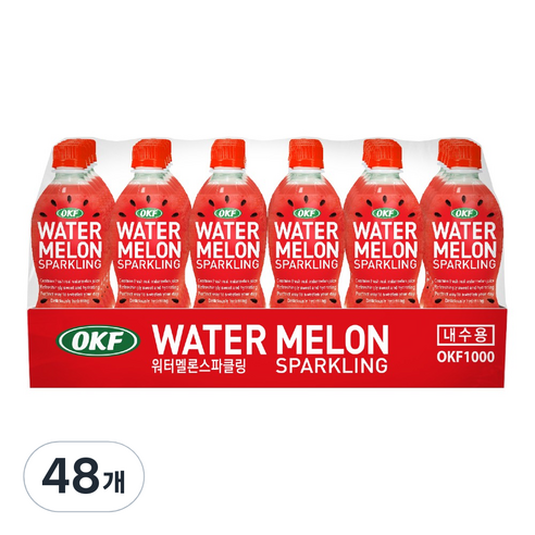 오케이에프 워터멜론스파클링 음료, 500ml, 48개