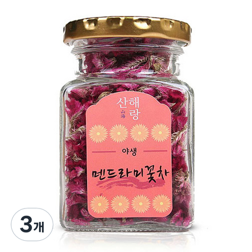 산해랑 수제 맨드라미꽃차, 15g, 1개입, 3개