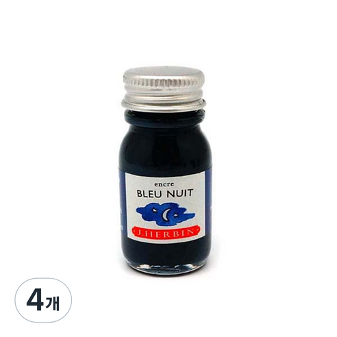제이허빈 미니잉크10ml, 19 블뤼누이 다크블루, 4개